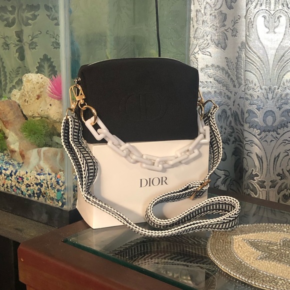 Dior cosmetics bag in to crossbody bag